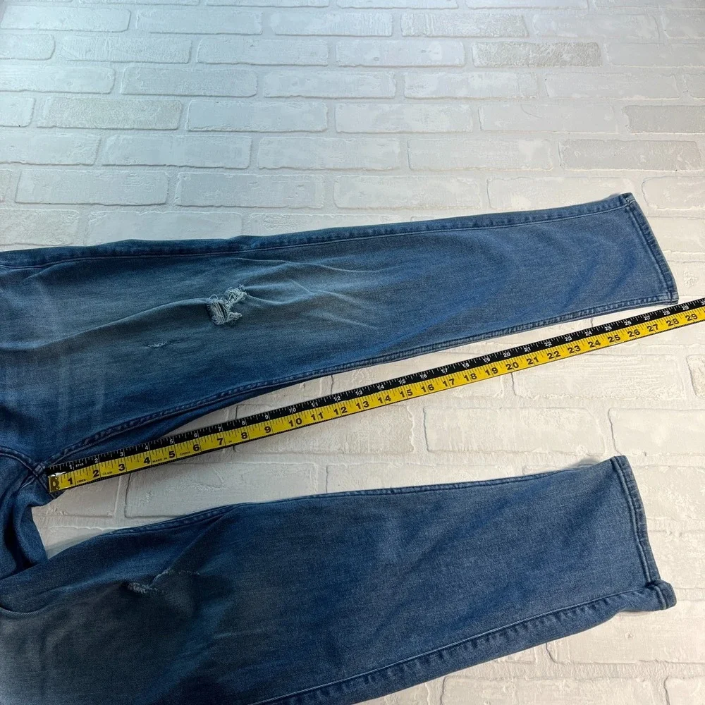 Hollister Athletic Skinny Jeans Mens 34x29 Distressed Stretch Denim Medium Wash‎